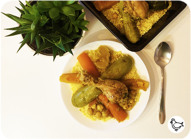 Couscous royal au poulet - box repas So'Bneen