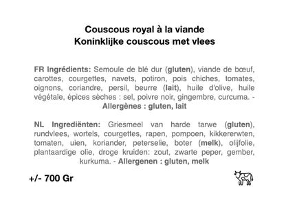 Couscous royal à la viande