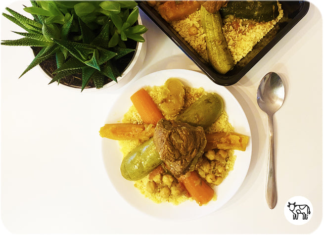 Couscous royal à la viande - box repas So'Bneen