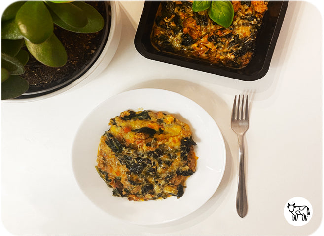 Hachis parmentier & épinards à la crème