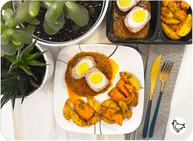 Nid d'oiseau à la sauce tomate & duo de potatoes - box repas So'Bneen