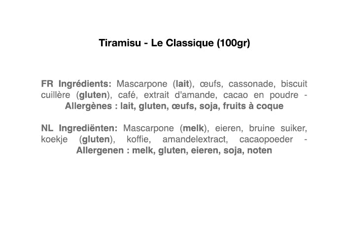 Tiramisu - Le Classique