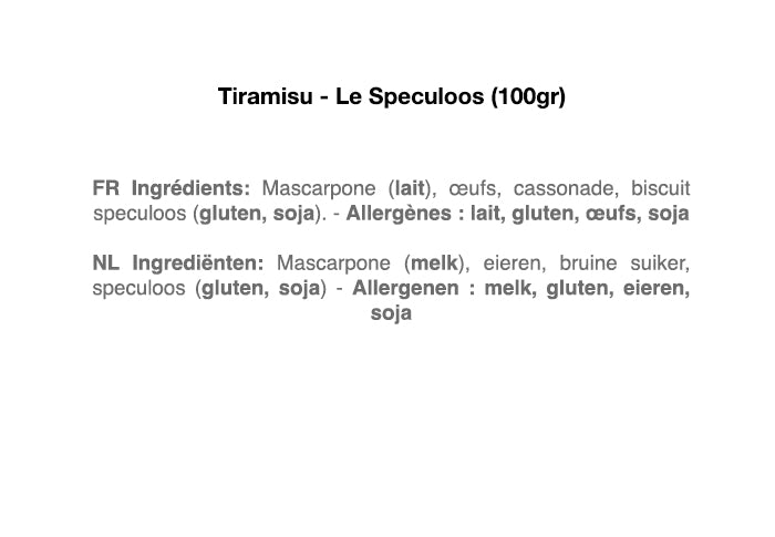 Tiramisu - Speculoos