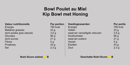 Bowl de poulet au miel